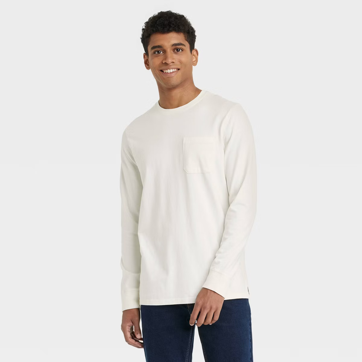 Men's Long Sleeve Crewneck T-Shirt - Goodfellow & Co™ | Target