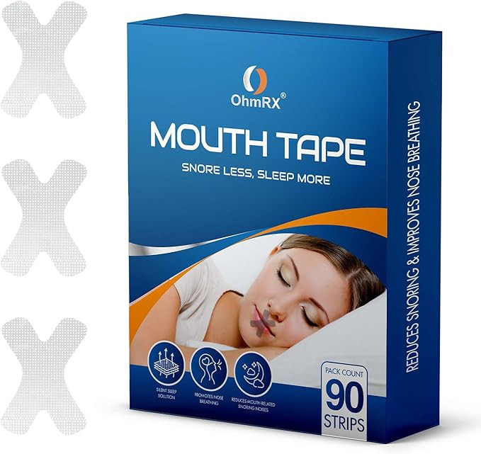 Mouth Tape for Sleeping 90 Sleep Strips Shape X | Hypoallergenic | Premium Quality Snoring Strips... | Amazon (US)