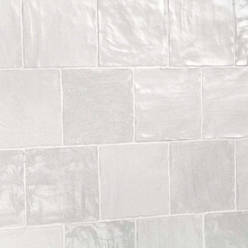 Amagansett 4" x 4" Satin Finish Handmade Look Wall Tile | Wayfair Professional