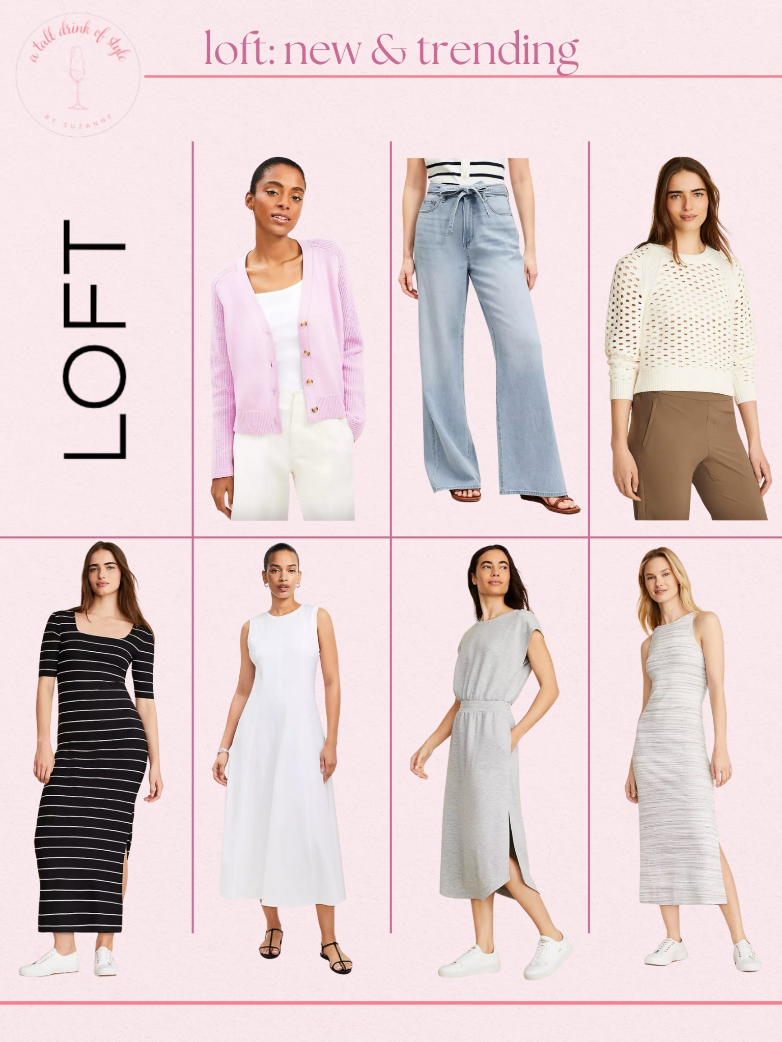 This look is from LOFT. Remember, the best place to see all things LOFT is in my LOFT storefront, linked in my Instagram bio. 

I am your resource for timeless, elevated fashion for women over 40 (and tall women)
For reference, I am 55 years old; I am 6’1”. I have a 35” inseam. I wear a small or medium in most tops, an 8 or a 10 in most bottoms, an 8 in most dresses, and a size 9 shoe. 

Make sure to subscribe to my newsletter in my bio on Instagram so you don’t miss out on my must have favorites! Download the LTK app, follow my LTK shop, and favorite this post or your favorite items to get notified when they go on sale!

Loft pieces, new at loft, spring finds, tshirt dress, maxi dress, tank dress, shirt dress, spring denim, spring sweater, spring cardigan, timeless style, style over 50 

#LTKSaleAlert #LTKStyleTip #LTKSeasonal