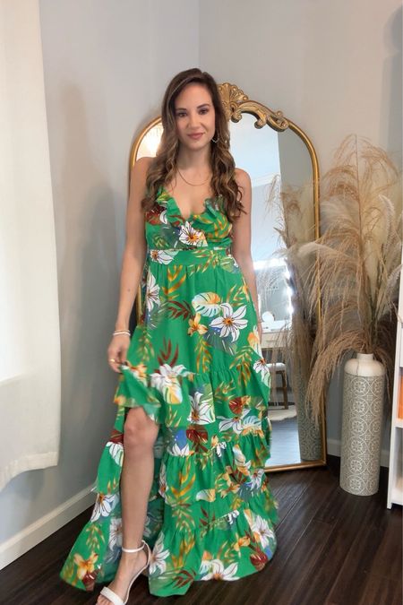 Green tired floral maxi dress.

Use code NICKIEH15 for 15% off 

#LTKfindsunder100 #LTKSeasonal #LTKstyletip