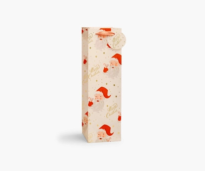 Santa Wine Gift Bag | Rifle Paper Co. | Rifle Paper Co.