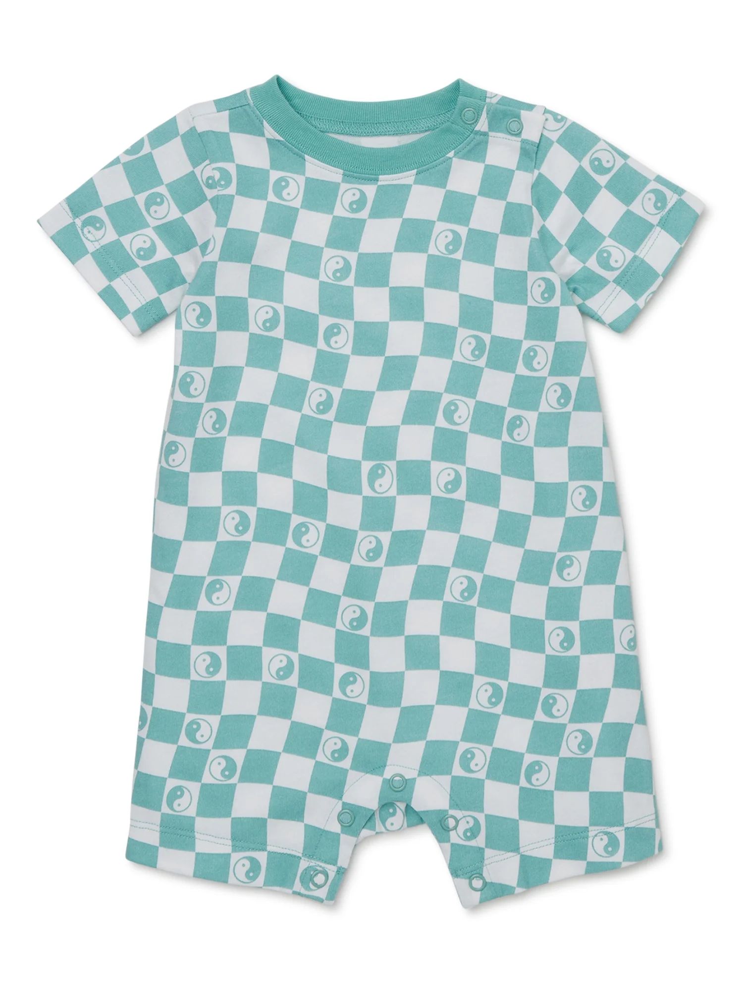 Garanimals Baby Boy Short Sleeve Print Romper, Sizes 0-24 Months - Walmart.com | Walmart (US)