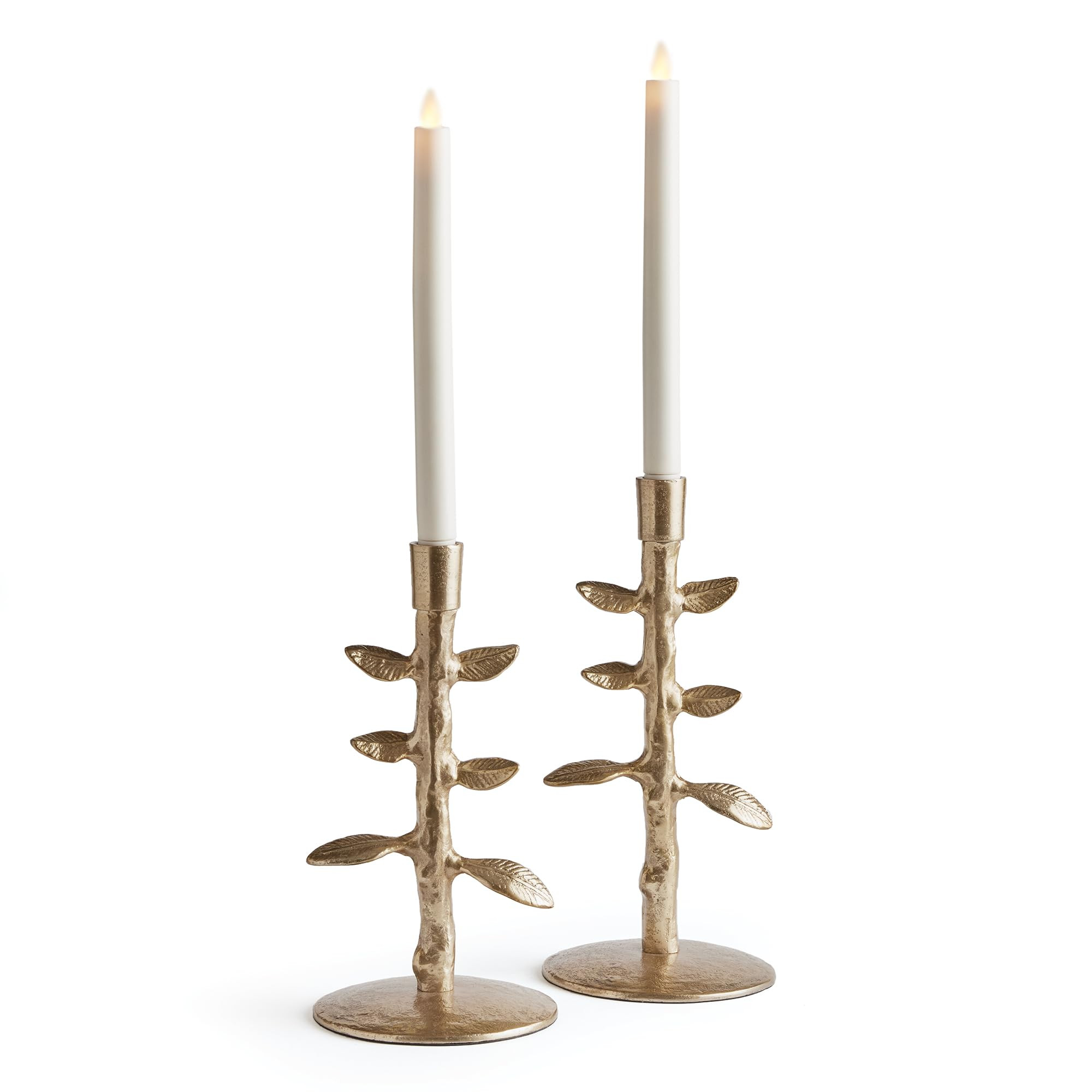 Napa Home & Garden Brier Taper Candle Holders Set of 2 Gold | Amazon (US)