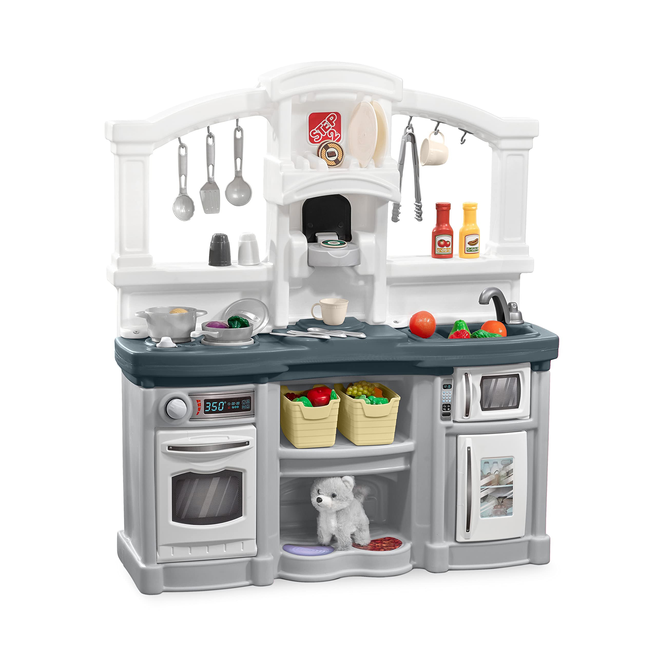 Step2 Fun with Friends Kids Kitchen Playset, Indoor/Outdoor Kitchenette with Lights & Sounds, Dur... | Amazon (US)