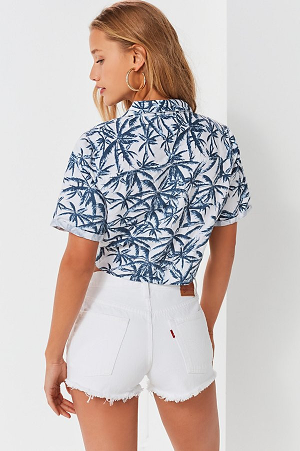 Leviâ€™s 501 Mid-Rise Denim Short â€“ Supersonic - White 32 at Urban Outfitters | Urban Outfitters US