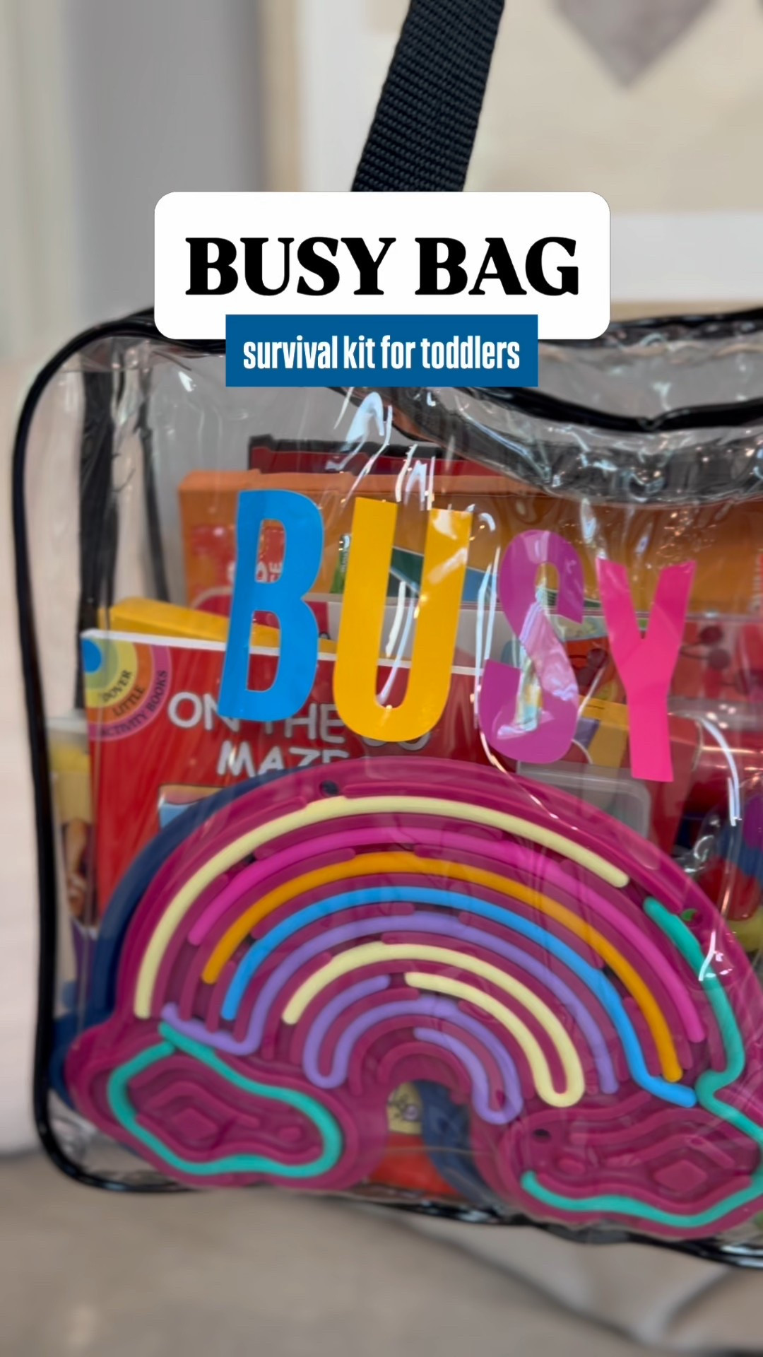 Need to entertain your kids this summer when out and about?? This busy bag is full of 10 fun activities that are low-mess and screen free to entertain toddlers. Whether you are at a siblings sporting event, at a restaurant or just need to change things up at home, keep this bag handy as your summer survival kit.

#LTKFamily #LTKKids #LTKSeasonal