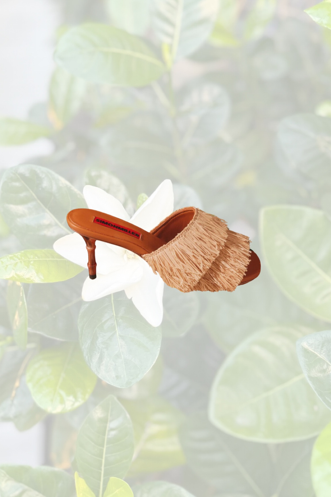 Cutest bamboo and straw fringe shoes! 