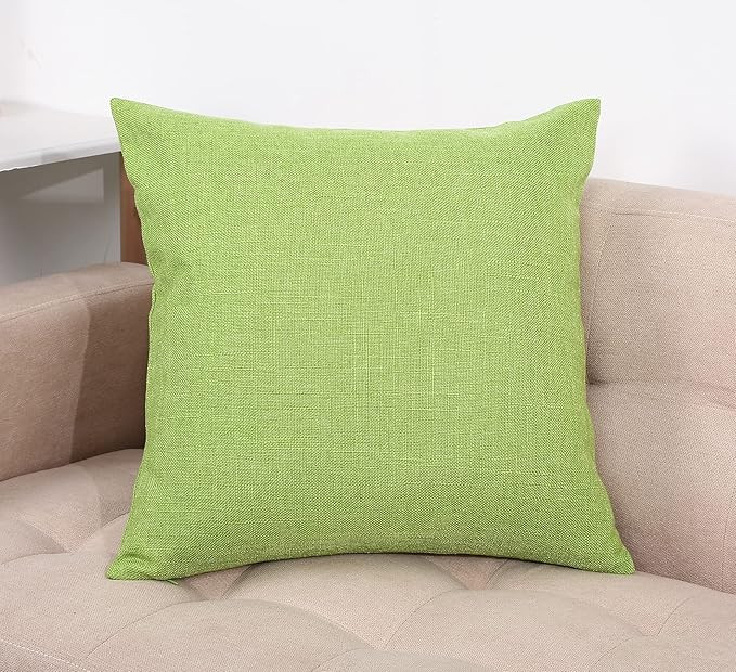 TangDepot Heavy Lined Linen Cushion Cover, Throw Pillow Cover, Decorative Pillow Covers, Indoor/O... | Amazon (US)