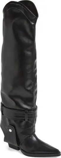 Matty Foldover Shaft Western Boot (Women) | Nordstrom