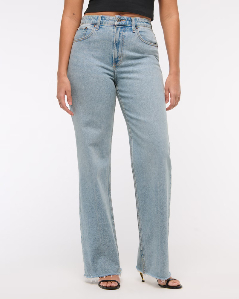 Curve Love High Rise 90s Relaxed Jean | Abercrombie & Fitch (US)