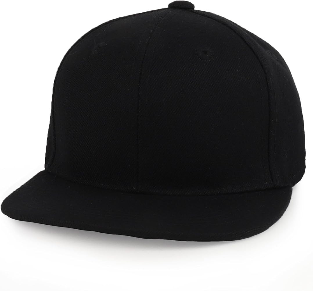Infant to Toddler Kid's Plain Structured Flatbill Snapback Cap | Amazon (US)