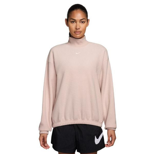 Women's Nike Sportswear Phoenix Plush Long Sleeve T-Shirt Medium Silt Red/Sail | Scheels Sports