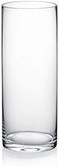 WGV Cylinder Vase, 4" W x 10" H, Floral Container, Glass Candle Holder Centerpiece Planter Terrar... | Amazon (US)