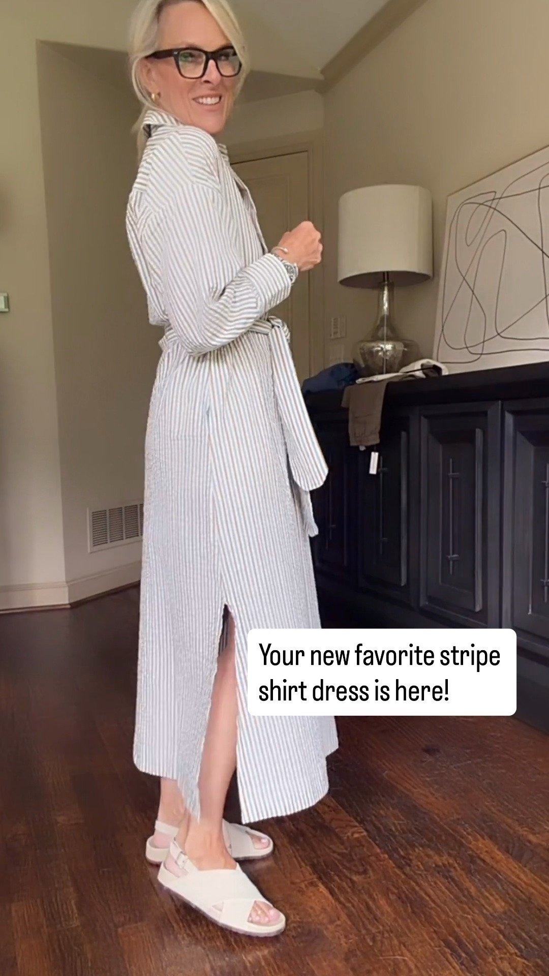 This striped shirt dress is one of those effortless pieces you’ll reach for again and again! 

The relaxed fit, removable tie belt, and lightweight fabric make it perfect for everything from brunch to vacation. Just add sandals now and boots later for an easy transition into fall.

💡 LTK MADE EASY
❤️ Heart = Support my posts!
🔖 Save = Get sale & restock alerts
📋 Lists = Keep favorites organized
📲 Share = Send lists and products to a friend. Hello, Christmas List!
💬 Comment = Ask me anything about what I’m wearing. :-)

#LTKootd #LTKOver40 #LTKSeasonal
