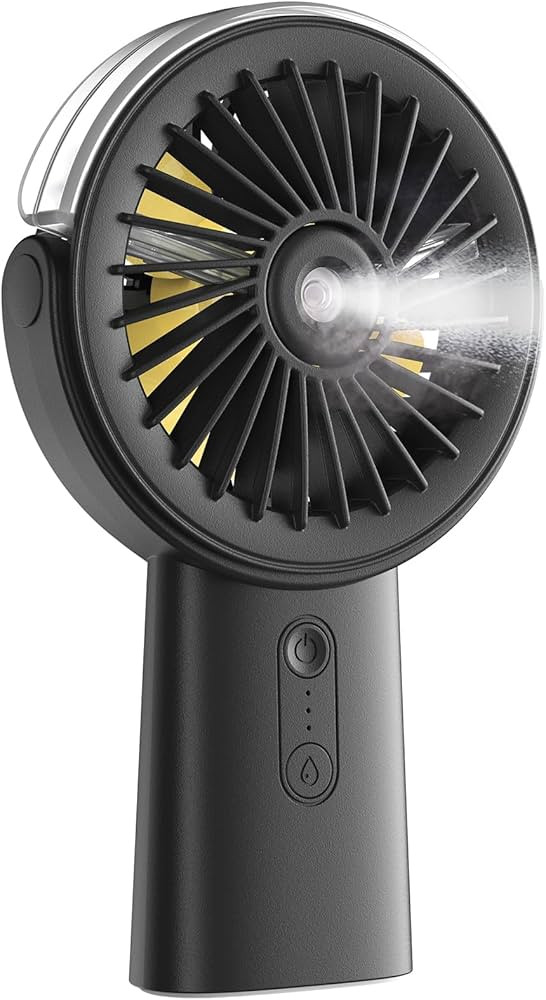 Otlonpe Misting Fan Portable Fan with Mist,Small Handheld Fan 4000mAh Rechargeable Fan,Water Spra... | Amazon (US)