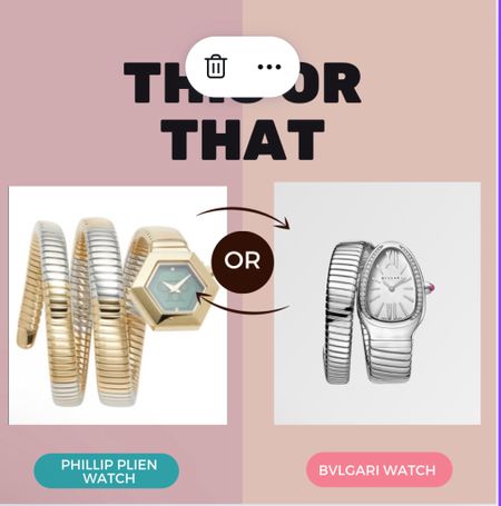 The gorgeous Bvlgari watch is on my wishlist but I found some amazing look-a-likes for 80% off! Shop some under $100

#LTKFindsUnder100 #LTKGiftGuide #LTKStyleTip