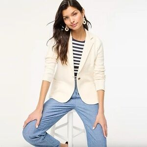 NWT J CREW Factory Schoolboy sweater blazer in ivory | Poshmark