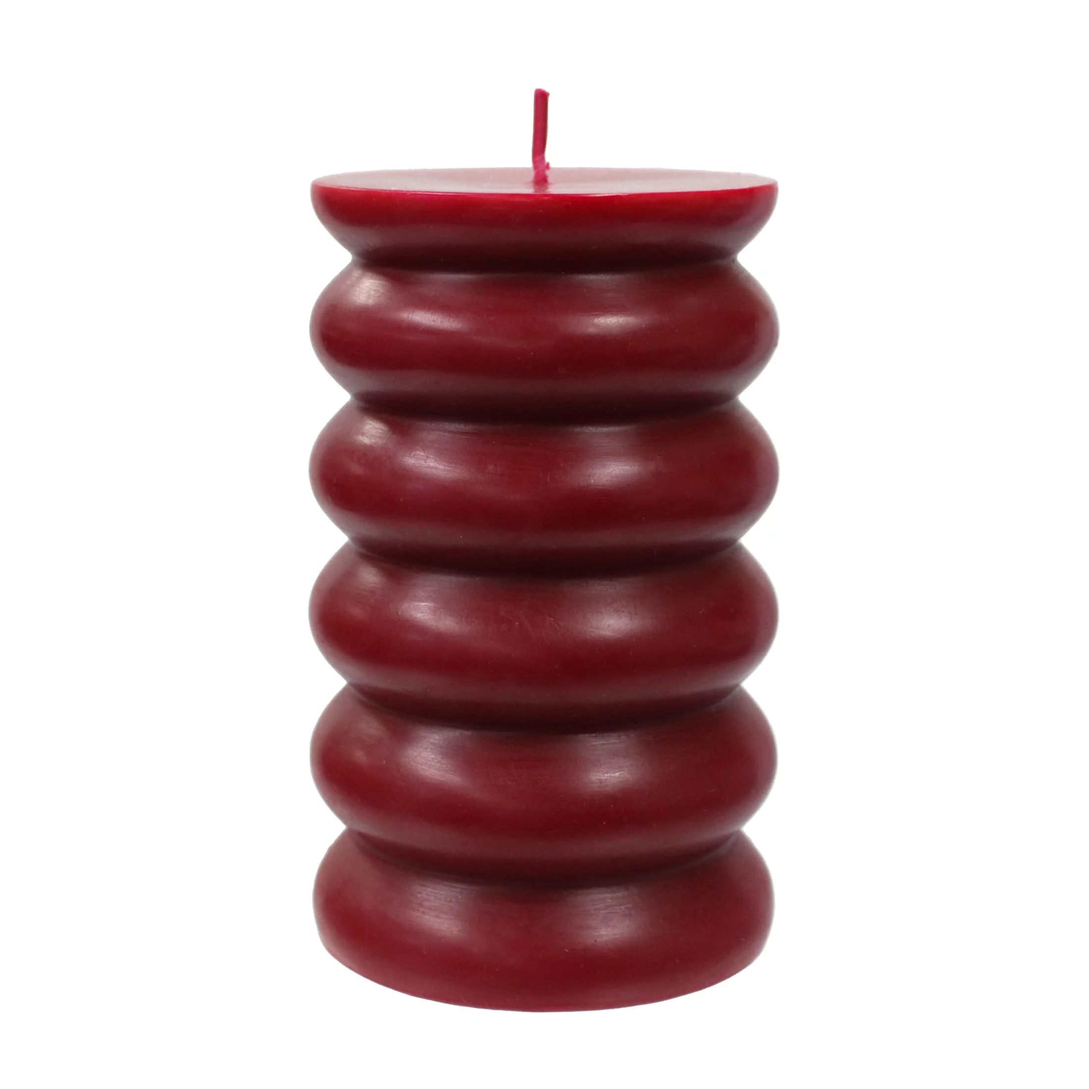 Better Homes & Gardens Unscented Bubble Pillar Candle, 3x5 inches, Red | Walmart (US)