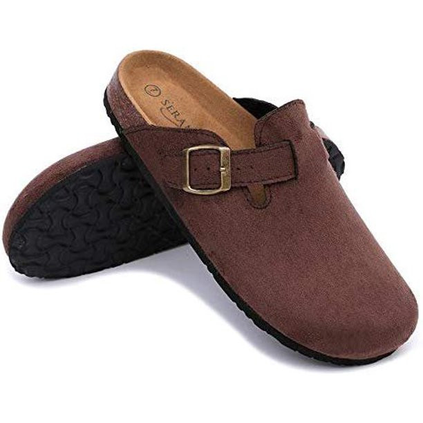 Seranoma Women's Soft Footed Comforatable Cork Clog  Comfortable & Sturdy  Micro Suede Upper  Ant... | Walmart (US)