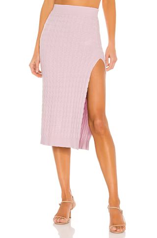 LPA Charlotte Midi Skirt in Lilac from Revolve.com | Revolve Clothing (Global)