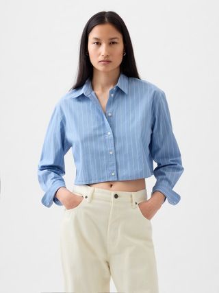 Organic Cotton Ultra-Cropped Shirt | Gap (US)