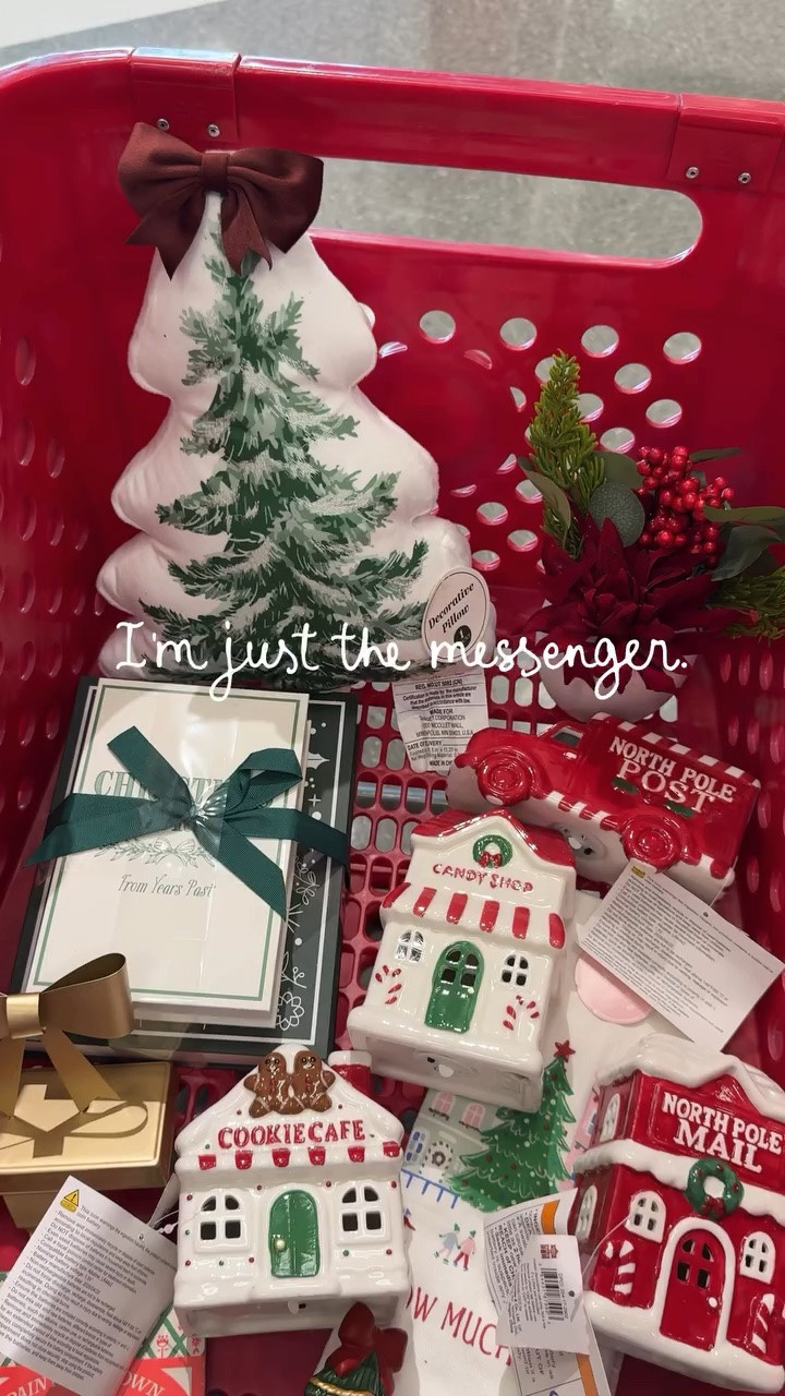 Christmas has started to arrive in targets dollar spot! I love the ceramic village pieces that look more expensive than $5! There’s also a new version of the light up target! If you want a link to see if it’s in stores near you- Follow + comment “SHOP” for a link! (make sure you’re following to receive it) ✨ & if you love Holiday finds and gift ideas, follow along for more! 

#Targetpartner #ltk  #targetstyle #shoppingvlog #newattarget