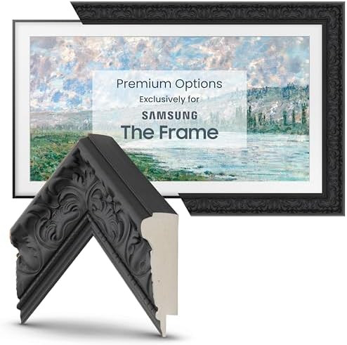 Deco TV Frames -Tuscan Matte Black Compatible ONLY with Samsung The Frame TV (Fits 2021-2024 Frame TV, 55") | Amazon (US)