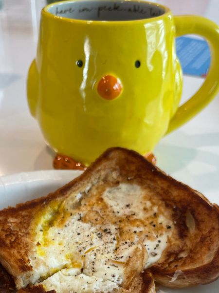 Yes the Toad in the Hole was a delicious as it looks, but that chick mug is the cutest! Perfect for Easter!

#LTKSeasonal #LTKhome