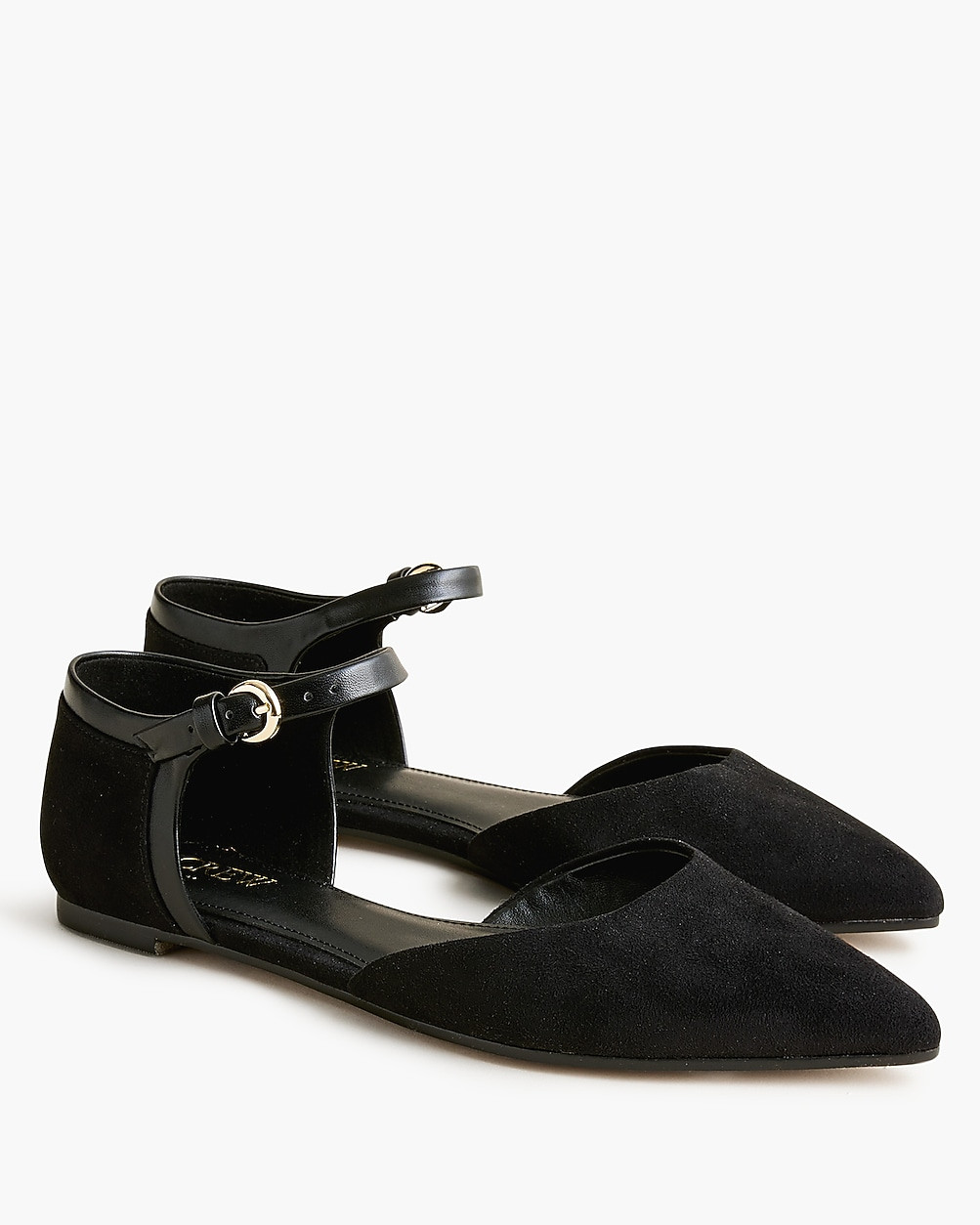 Pointed-toe ankle-strap flats | J.Crew Factory