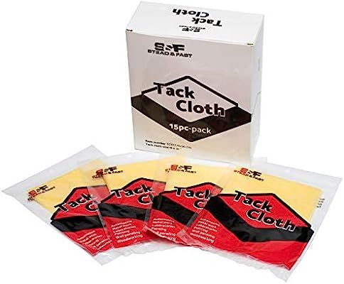 S&F STEAD & FAST 15-Pack Painters Tack Cloth for Painting, Professional Sticky Tack Cloth for Woo... | Amazon (US)
