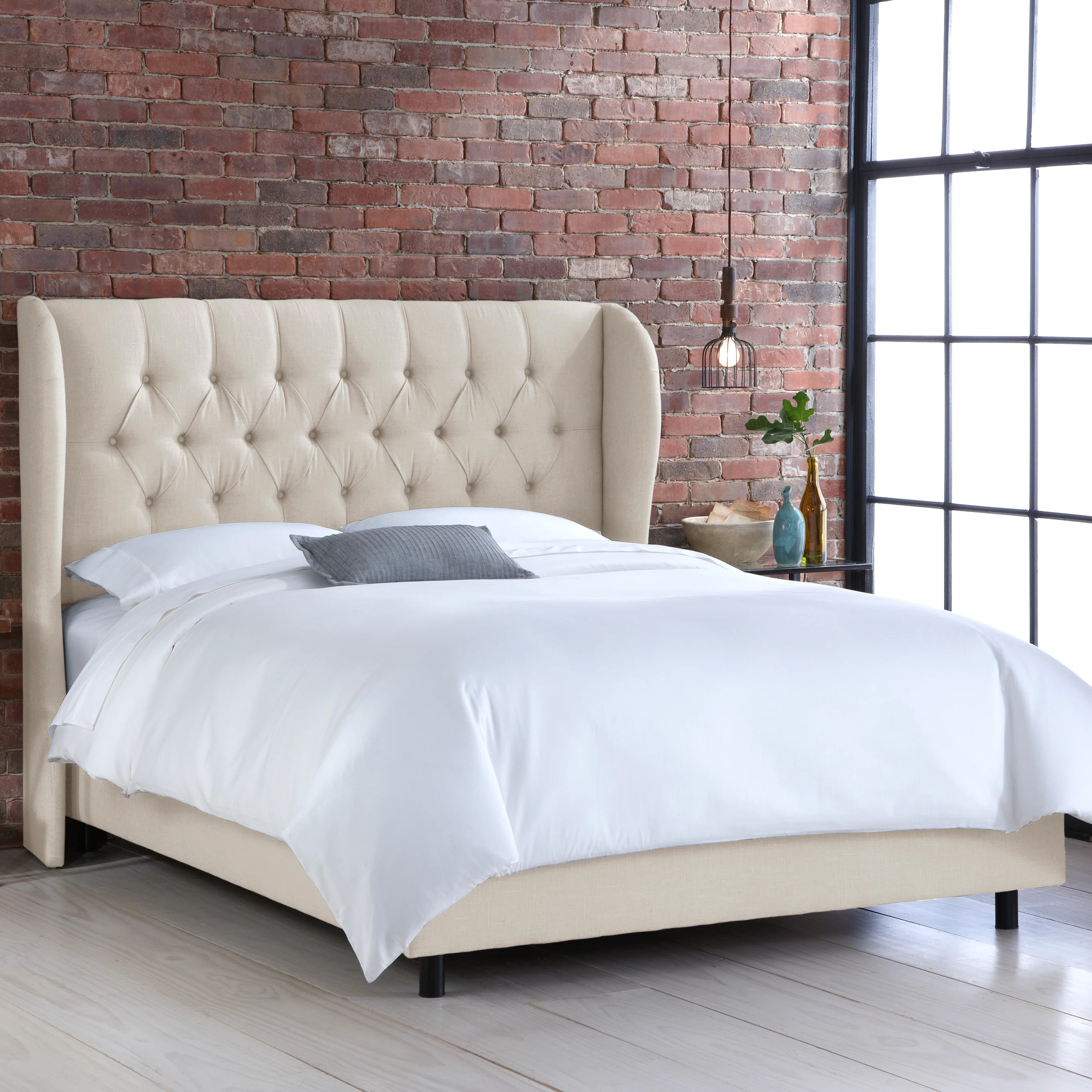 Elsa Tufted Upholstered Low Profile Standard Bed | Wayfair North America