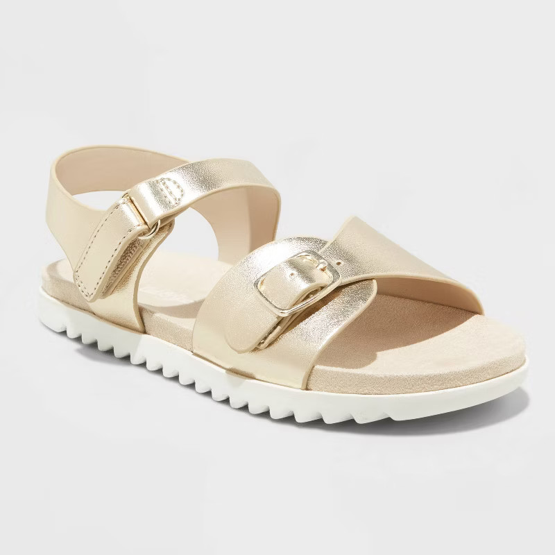 Toddler Girls' Shaelyn Footbed Sandals - Cat & Jack™ | Target