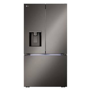 LG 26 cu. ft. Smart Counter-Depth MAX French Door Refrigerator with 4 types of ice in PrintProof Black Stainless Steel | The Home Depot