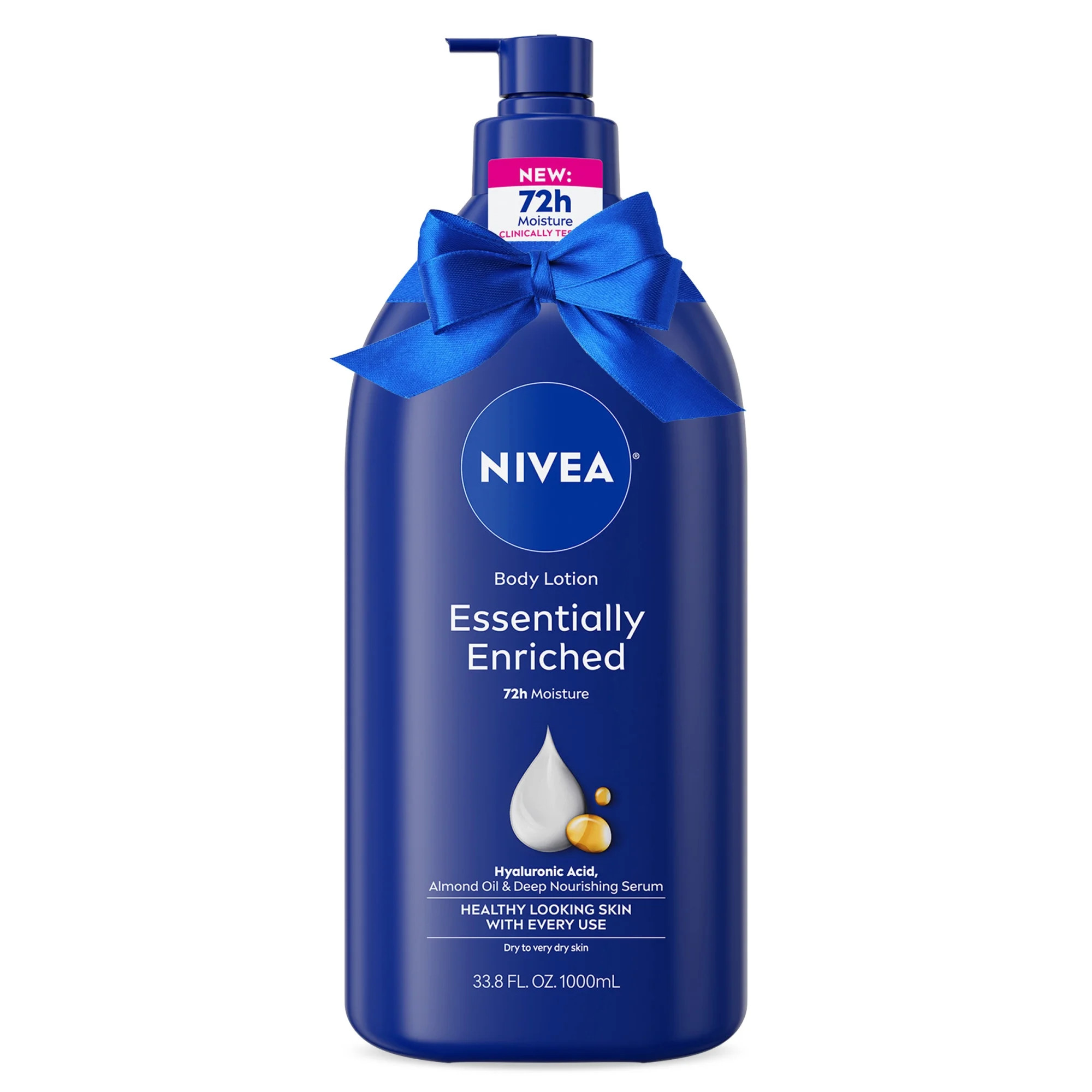 NIVEA Essentially Enriched Body Lotion with Hyaluronic Acid and Almond Oil, Holiday Gifts, 33.8 f... | Walmart (US)