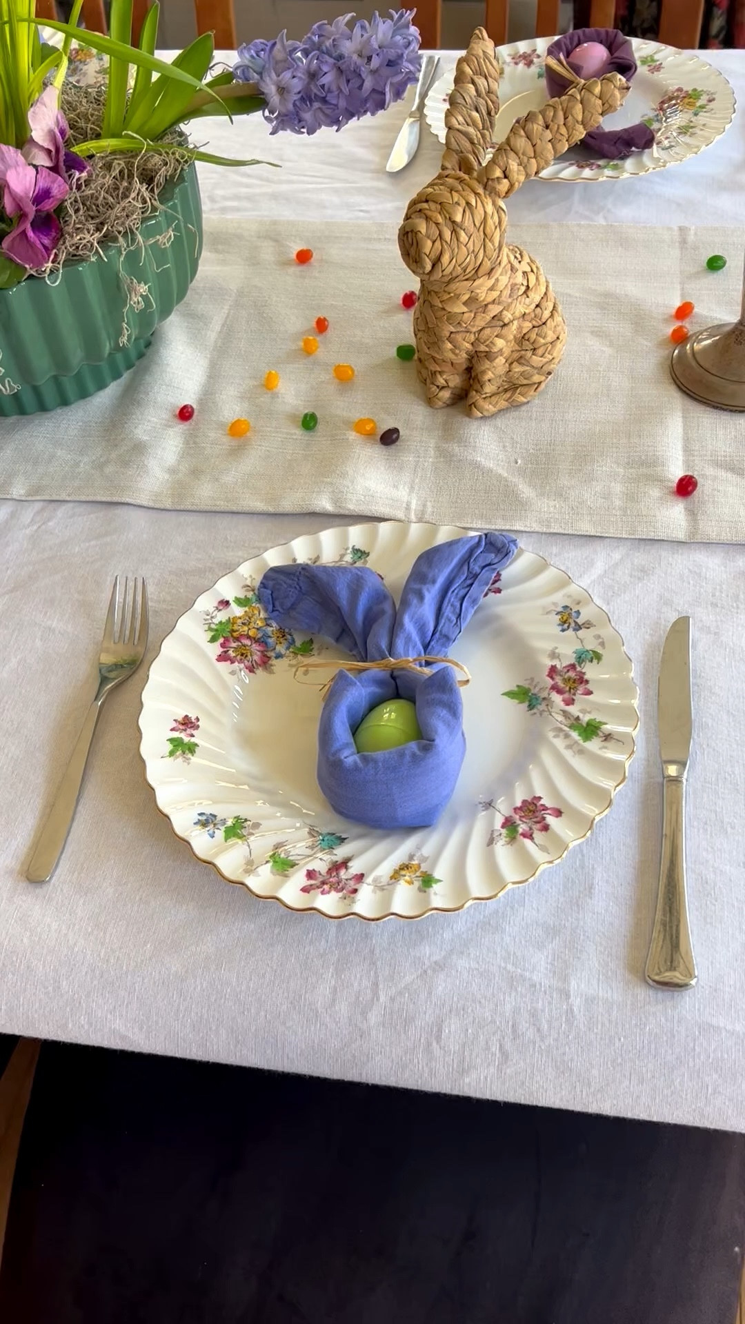 Going through past Easter tables to plan ahead for this year!  Scratch tickets under plates and chocolate candies at each place setting.  #Eastertable #easter #familytraditions

#LTKHome #LTKSeasonal #LTKSpringSale