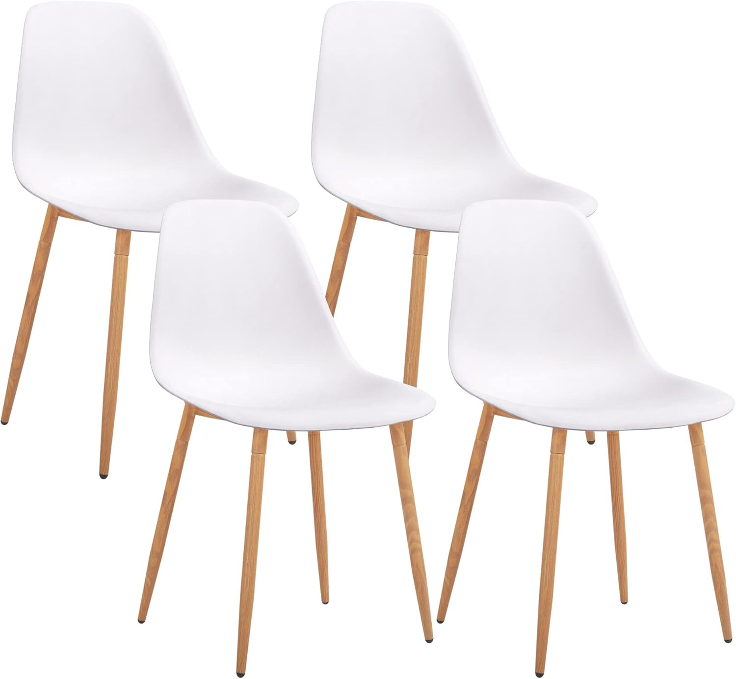 CangLong Modern Stylish Plastic Cushion Metal Legs for Kitchen, Dining, Bedroom, Living Room, Off... | Amazon (US)