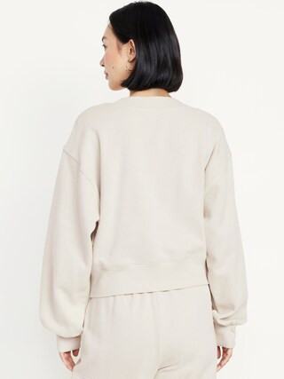 SoComfy Oversized V-Neck Sweatshirt | Old Navy (US)