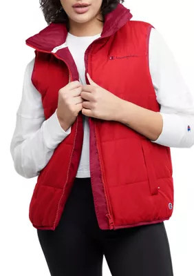 Champion Women's Puffer Vest, Red, Small | Belk