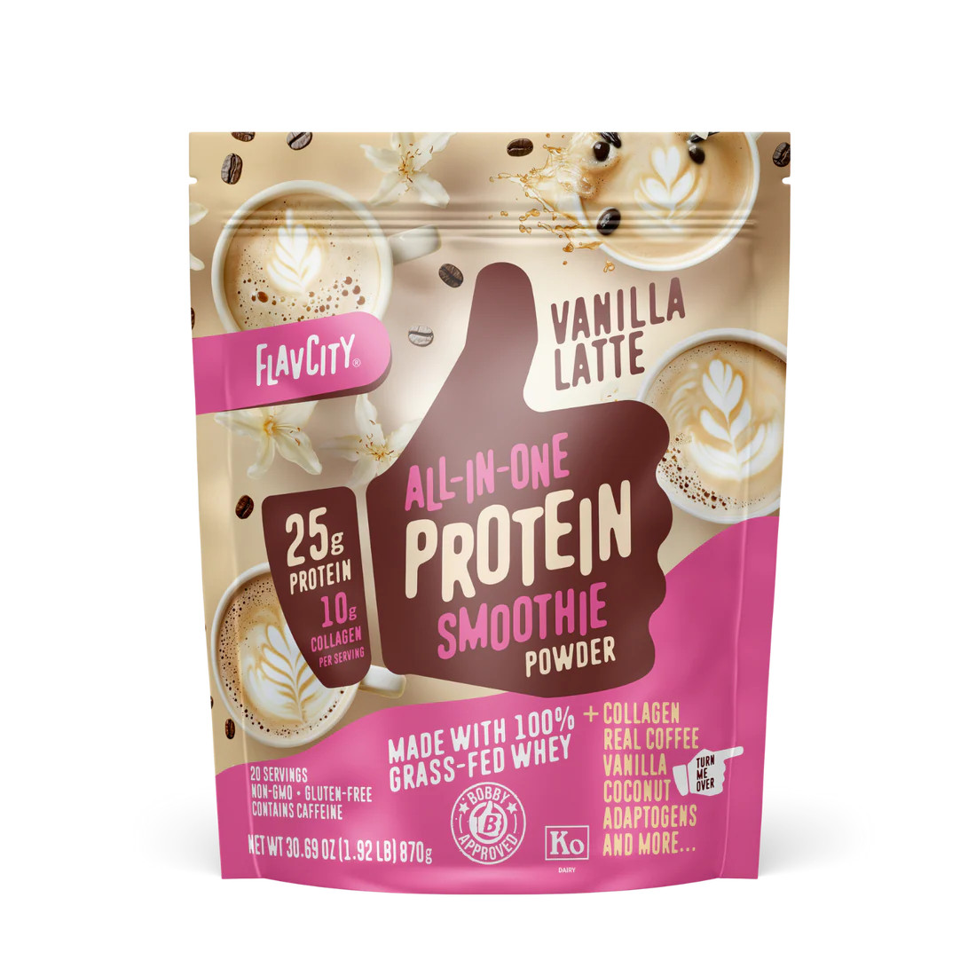 Vanilla Latte Protein Smoothie | FlavCity