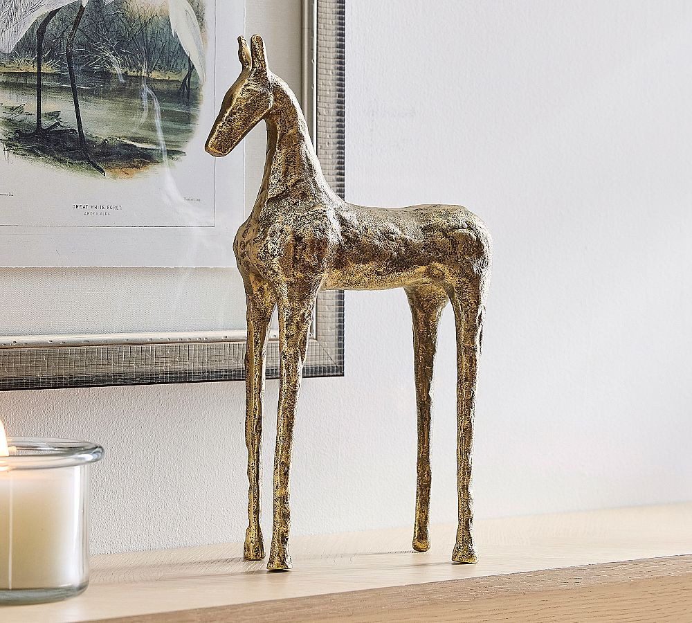 Antique Brass Horse Object | Pottery Barn (US)