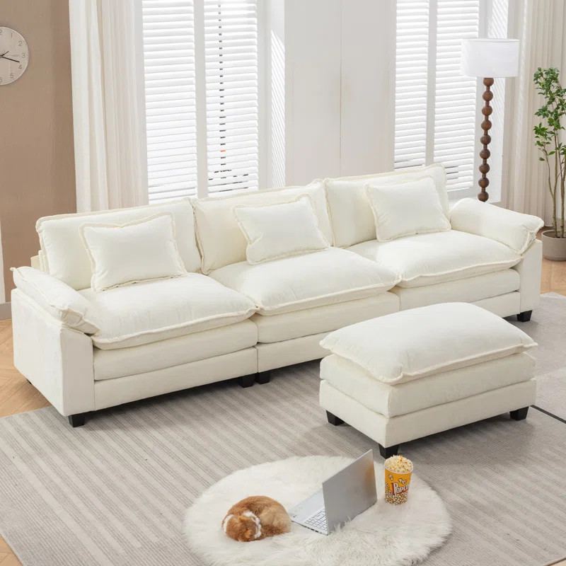 Natsuo 120'' Upholstered Sofa & Chaise | Wayfair North America