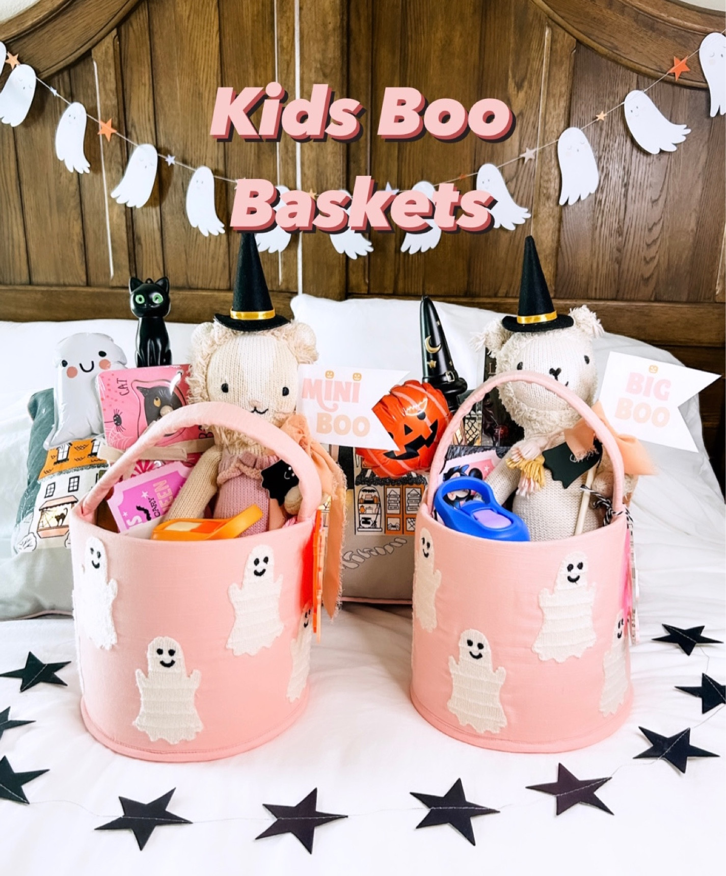 Boo Baskets for kids
-Free Printables for the pennant flags are tagged in my boo basket Insta reel 
-Bubbles, Cups, socks, cookies are all from Target and couldn’t be linked
-Baskets are from Homegoods

#LTKHalloween #LTKkids #LTKHoliday