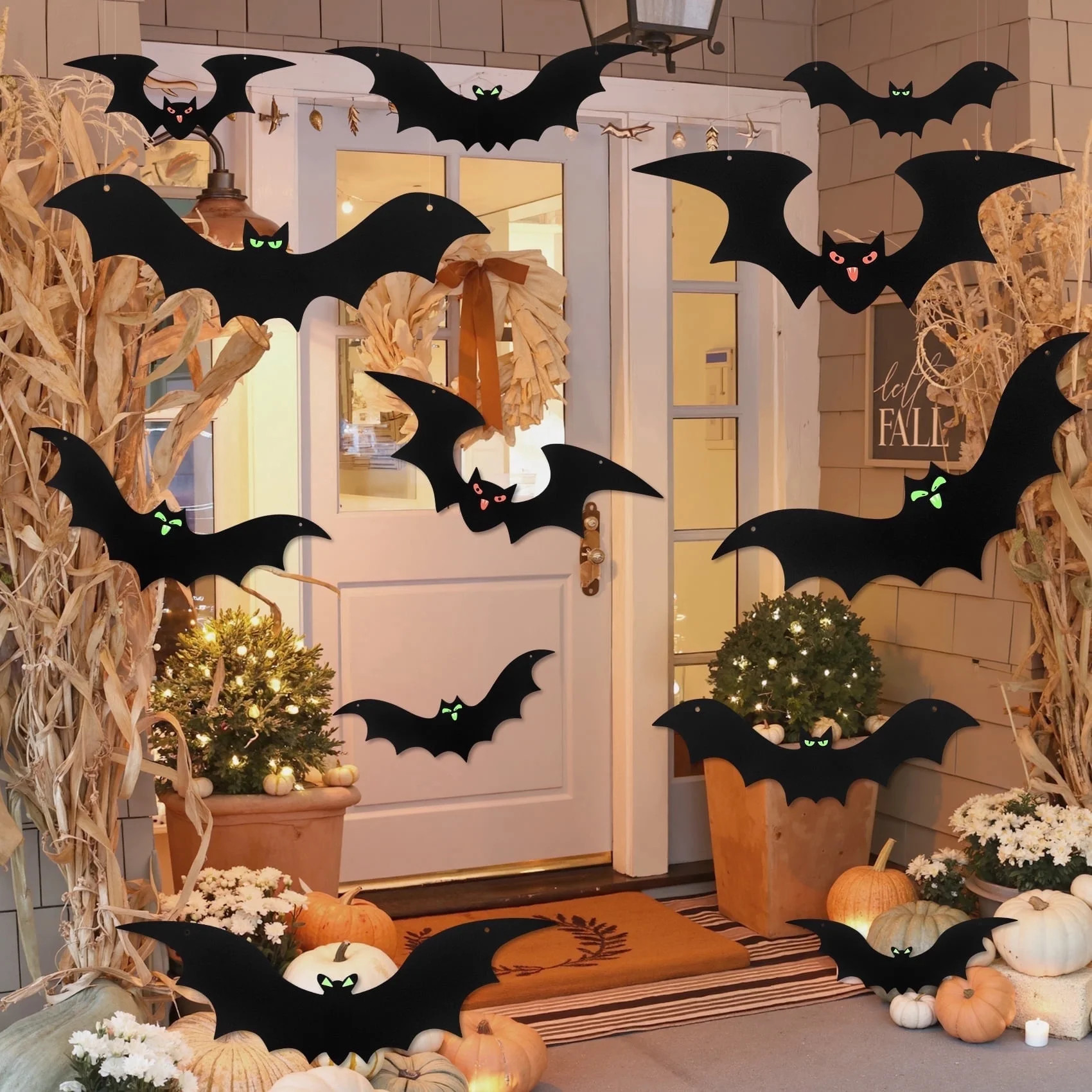 Zsiparty Halloween Black Witch Hats for Home Party Yard, 12 Pcs 15 inch Witch Hats with 328 ft Rope Hanging Halloween Decorations for Adults and Kids | Walmart (US)