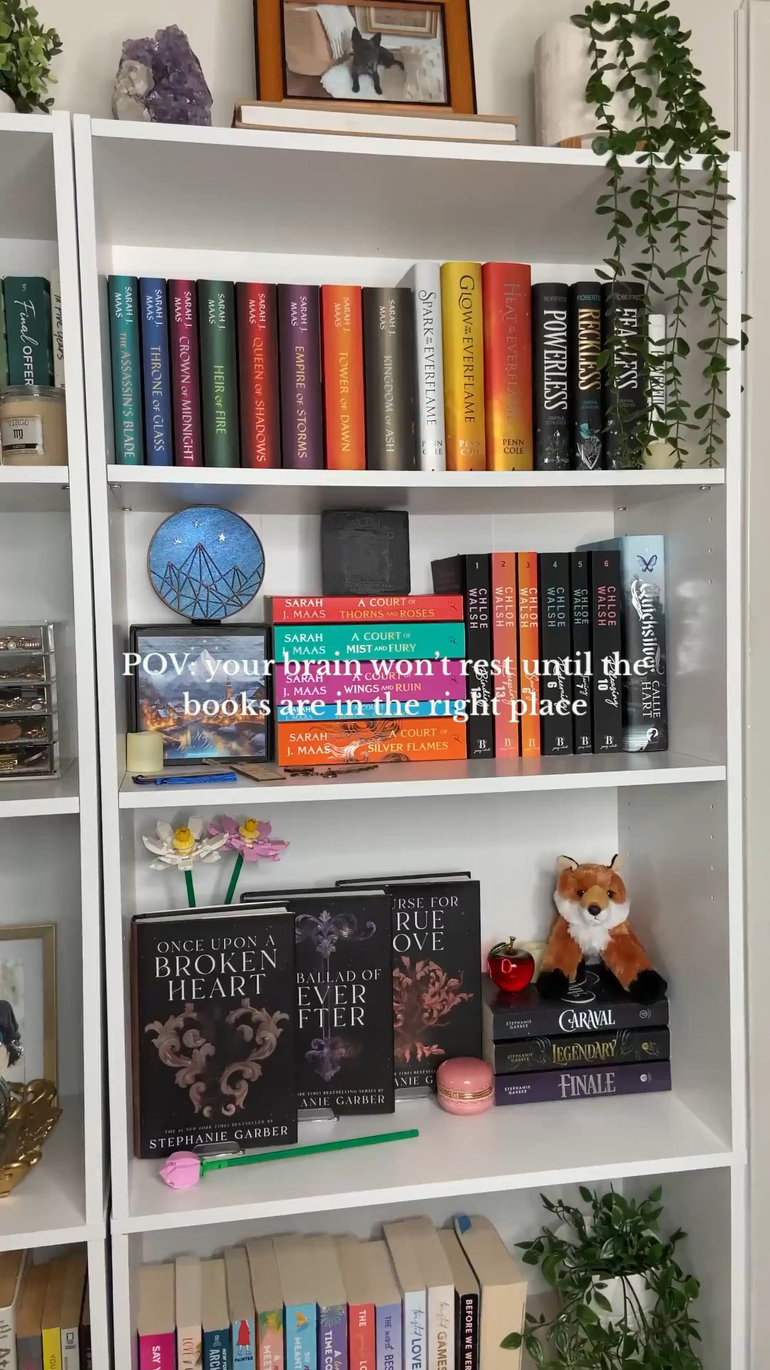 small changes that made my brain happy 🧠📚📖💕 walmart bookshelves, bookshelf organization, bookshelf rearranging, book reorganization, aesthetic bookshelf setup, bookshelf styling ideas, book organization 2025, home library organization, cozy bookshelf aesthetic, budget bookshelf ideas, walmart home finds, bookshelf makeover, book storage ideas, contemporary romance books, fantasy romance books, sports romance books, cowboy romance books, booktok romance books, viral romance reads, romance book collection, book lover shelves, romance book organization, fiction bookshelf styling, bookworm aesthetic, cozy home aesthetic, reading nook ideas, book lover home decor, organizing my shelves, aesthetic home organization, bookish lifestyle, home decor organizing, book room inspo, book lover content, tidy home aesthetic  

 #LTKHoliday #LTKdayinmylife #LTKvlog