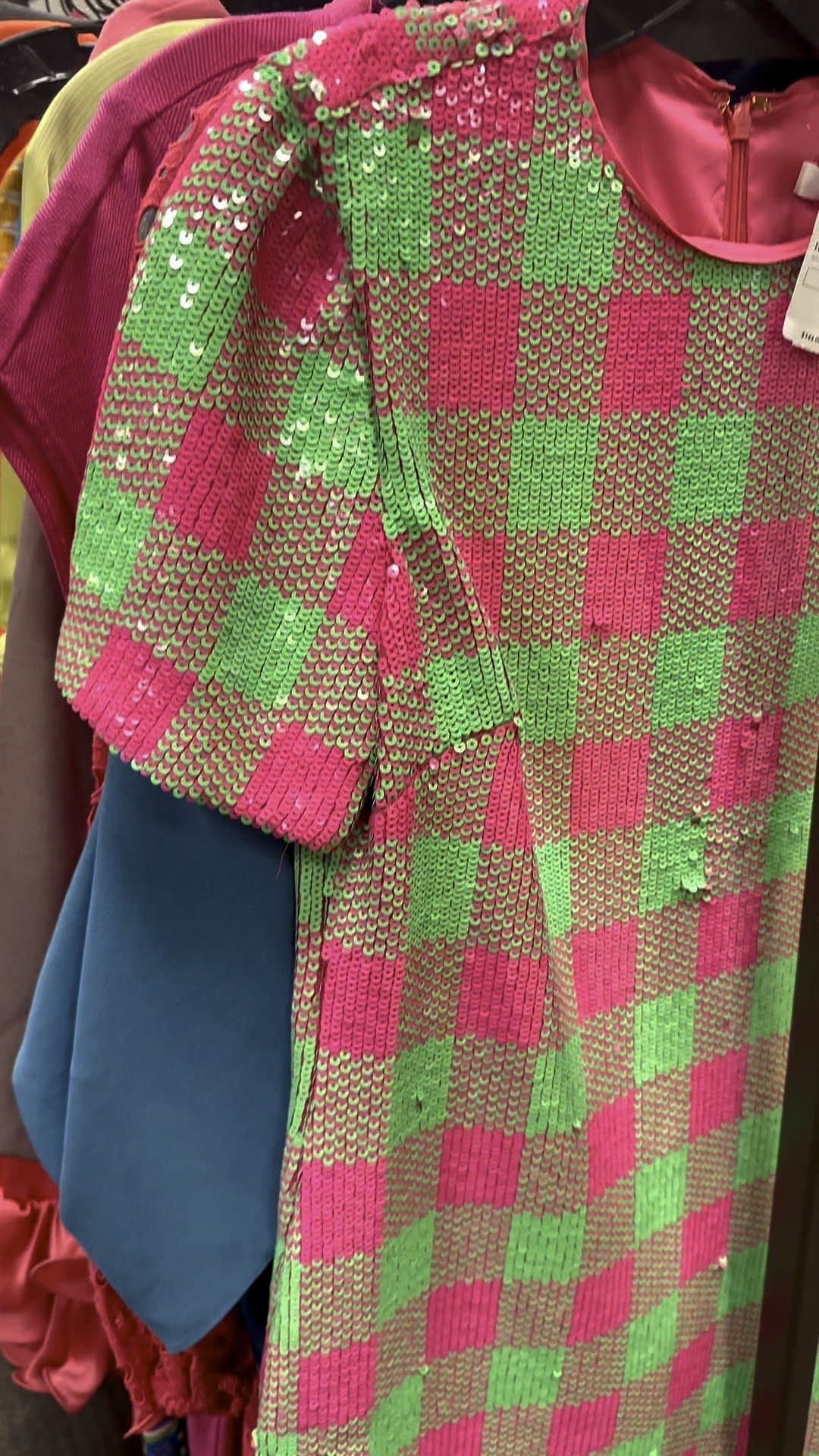 Super cute pink and green sequin dress! #pink #green #sequin

#LTKstyletip #LTKsalealert #LTKparties