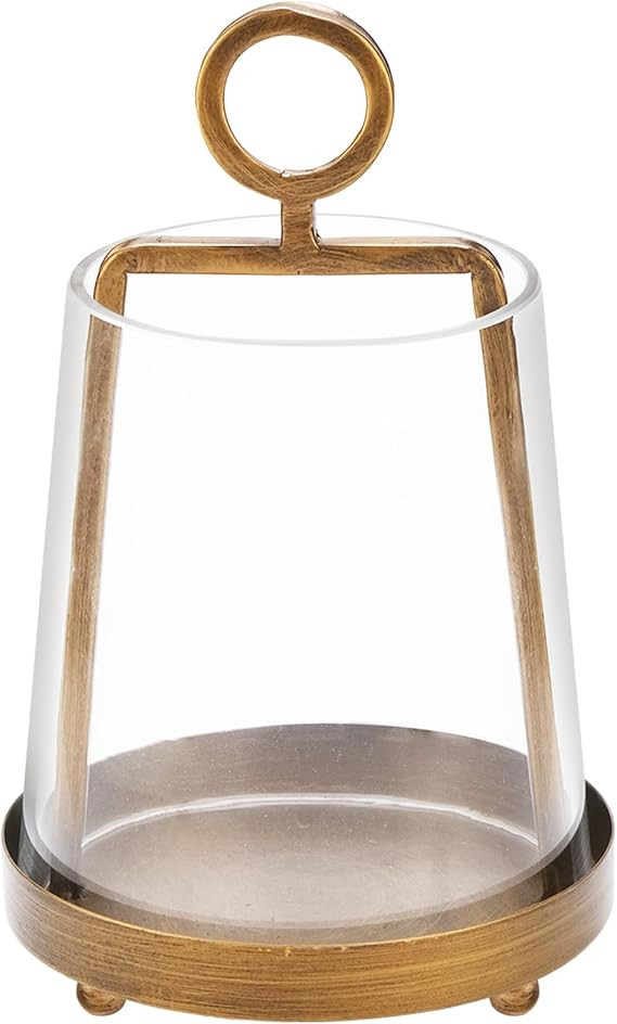 Twakutwaku 6" Wide Modern Farmhouse Metal Hurricane Candle Holder with Handmade Sturdy Glass Slee... | Amazon (US)