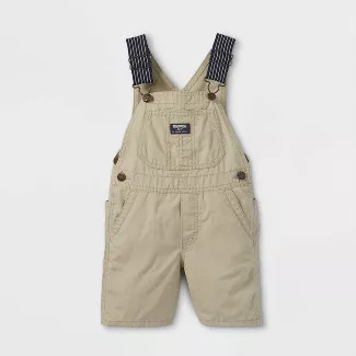 OshKosh B'gosh Toddler Boys' Shortalls - Khaki 18M | Target