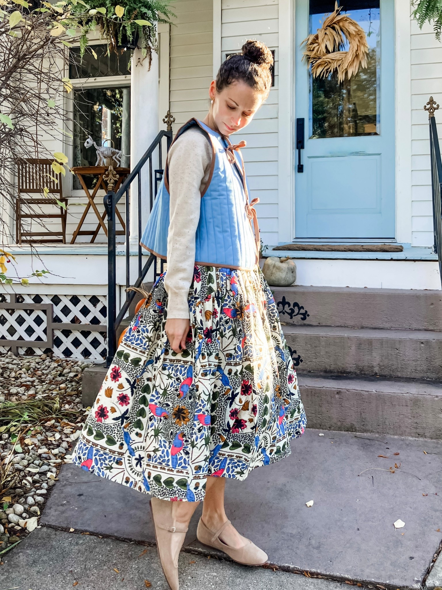 The cutest vest for Fall and Winter!
Petite outfit. Colorful outfit. Fall outfit. Thanksgiving outfit. Modest outfit. 

#LTKOver40 #LTKSeasonal #LTKPetite