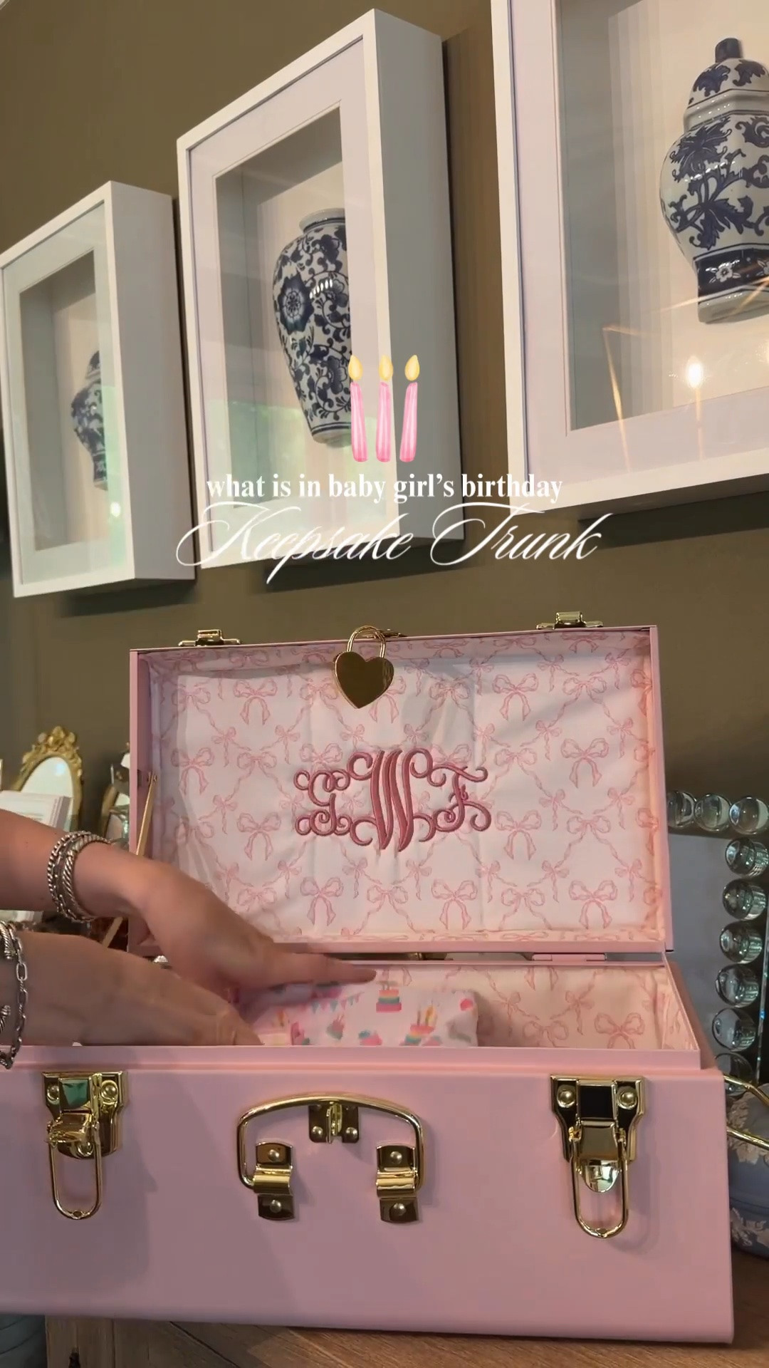 •What’s in baby girls birthday keepsake trunk. Our favorite keepsake trunks are 15% off! Comment SHOP to shop the sale. This is the perfect opportunity to grab a trunk for baby, bride, mom to be, & more!•

#LTKBaby #LTKKids